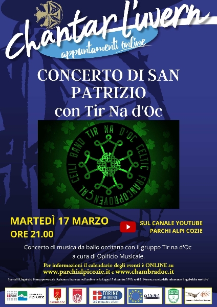 Chantar l'Uvern 2021 - Concerto di San Patrizio con i Tir Na d'Oc